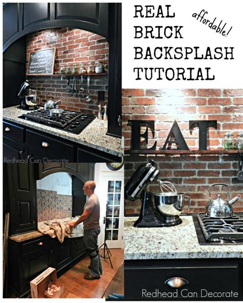 How To Put In Brick Backsplash
