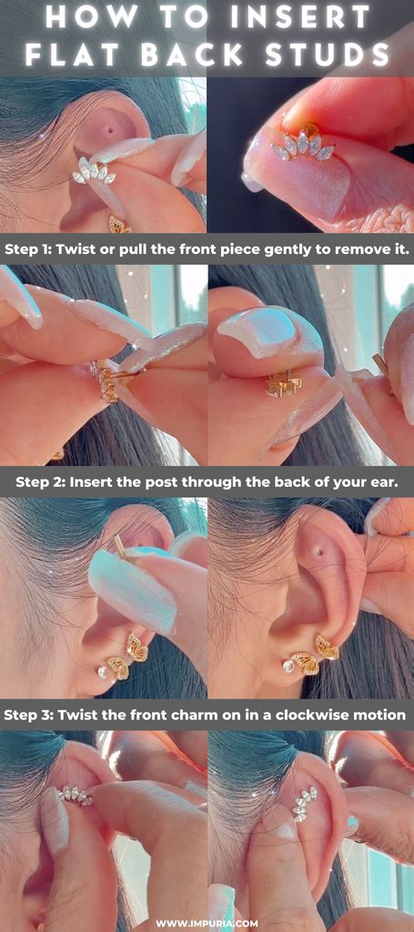 How To Put In Threaded Stud Earrings