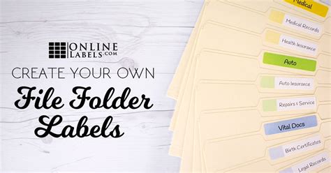 How To Put Labels On File Folders