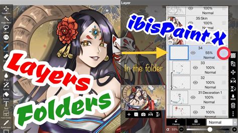 How To Put Layers Into A Folder In Ibispaint X