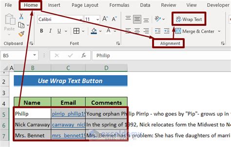 how to put line in word excel