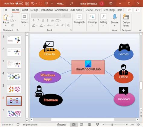how to put mind map in powerpoint