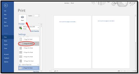 how to put multiple pages on one page in word