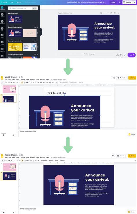 how to put my canva presentation on google slides