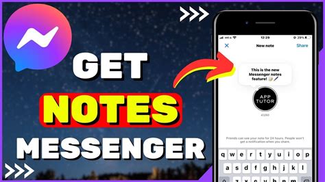 how to put notes in messenger android