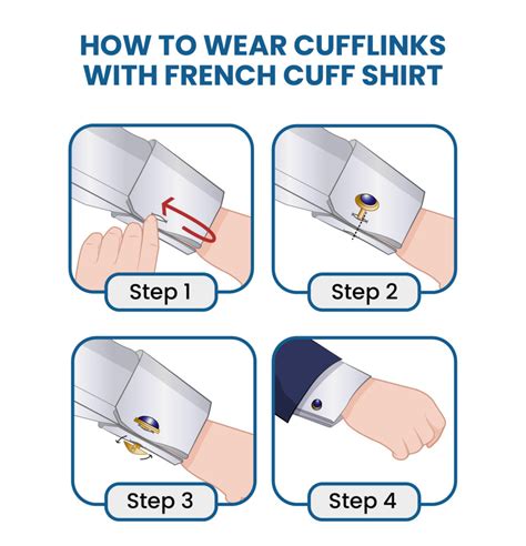 how to put on cufflinks on shirt