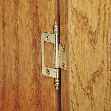 how to put on finial tipped hinge om amoire doors