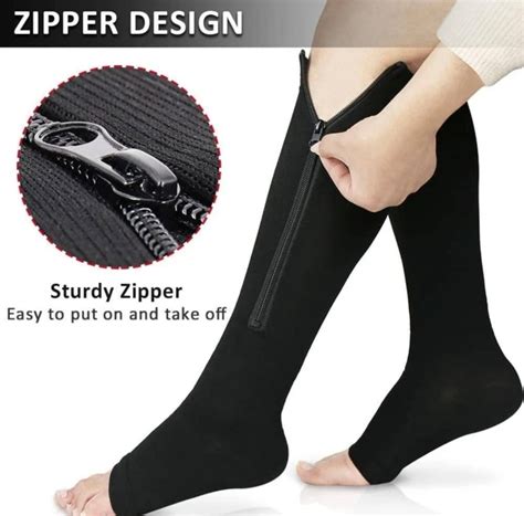 How To Put On Zip Up Compression Socks