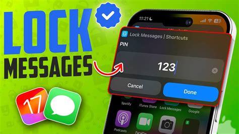 how to put passcode on messages on iphone