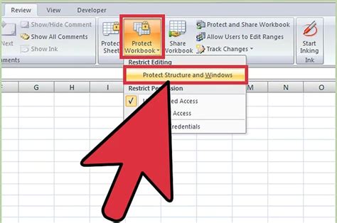 how to put password for excel file 2007