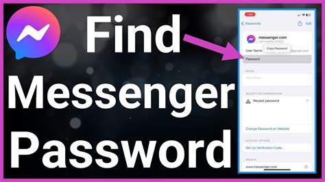 how to put password in messenger android