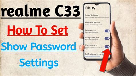 how to put password on apps in realme c33