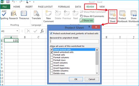 how to put password on excel sheet