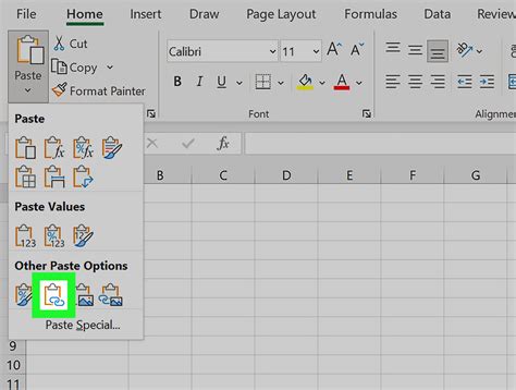 how to put picture link in excel