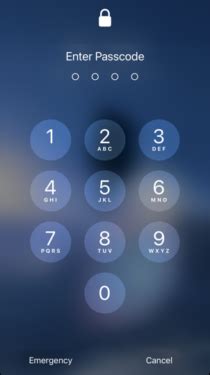 how to put pin code iphone