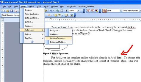how to put reference number in text