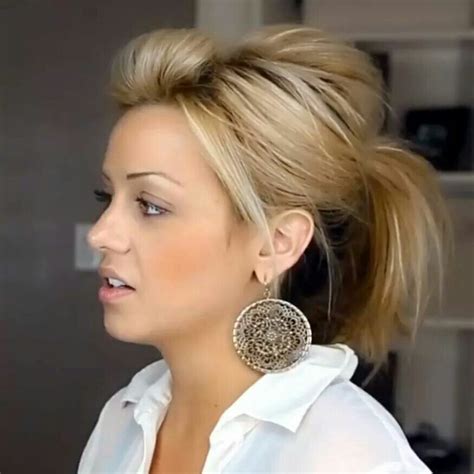 This How To Put Short Hair In Ponytail For Hair Ideas