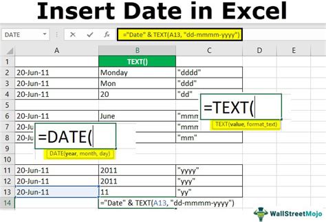 how to put specific date in excel formula