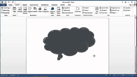 how to put speech bubbles in microsoft word