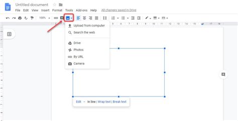 how to put text box over picture in google docs