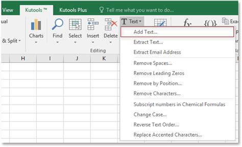 how to put text in excel sheet