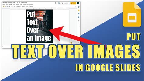 how to put text on image google slides