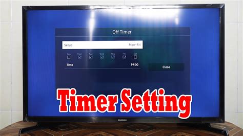 how to put timer on samsung tv