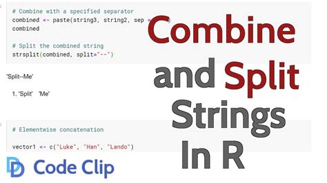 How To Put Two Strings Together In R