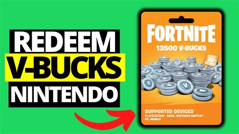 how to put v bucks codes on switch