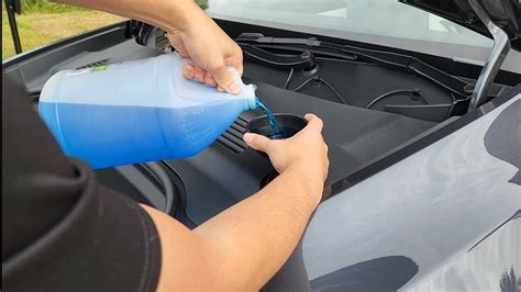 How To Put Windshield Fluid In Tesla