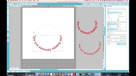 How To Put Words In A Circle On Silhouette
