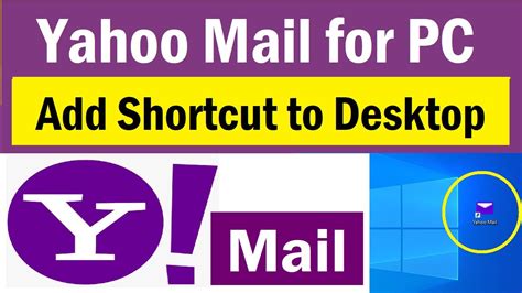 how to put yahoo email shortcut on desktop