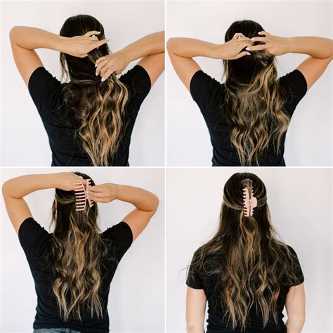 Free How To Put Your Hair Up In A Claw Clip Curly Hair For Short Hair