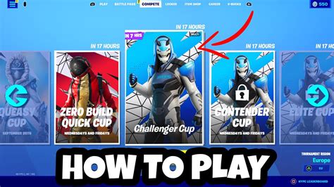 how to qualify for challenger cup fortnite