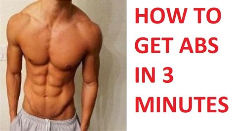 How To Quickly Get Abs From Home