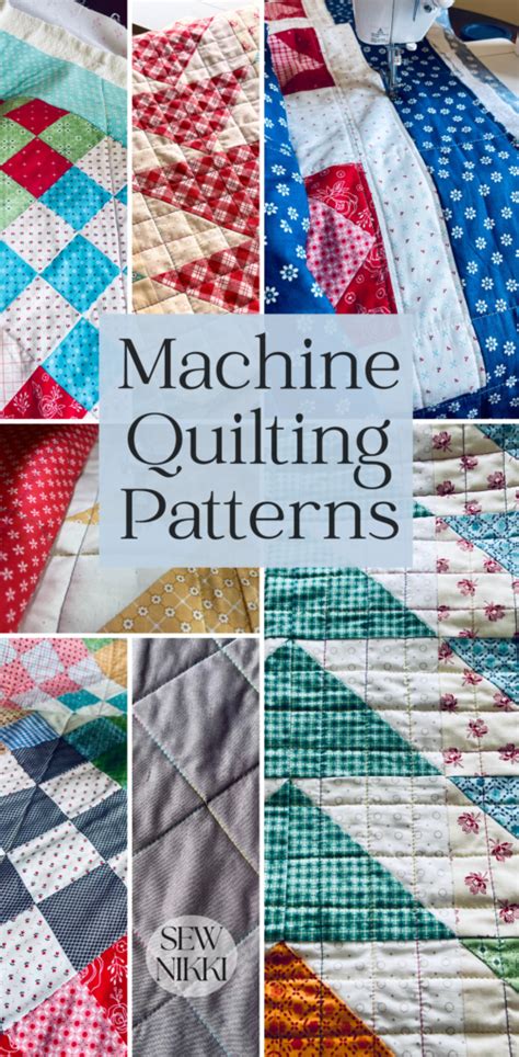How To Quilt By Machine Patterns