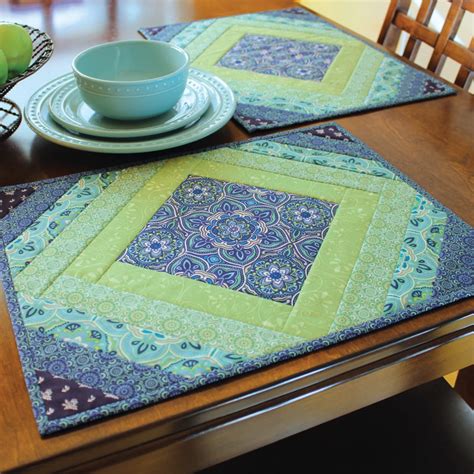 how to quilted placemats