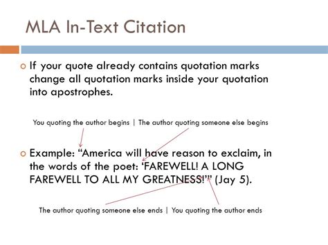 how to quote a text in mla format