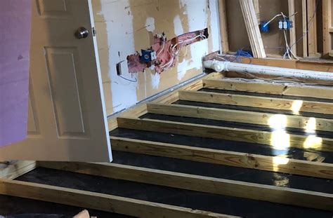 how to raise floor in old house