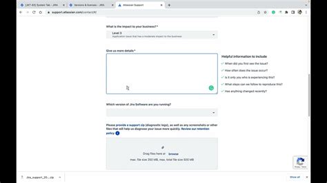 how to raise jira support ticket