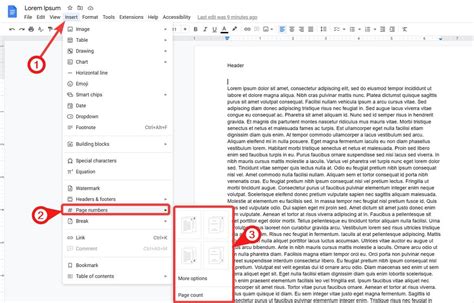 how to raise number in google docs