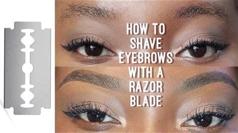 How To Razor Blade Eyebrows