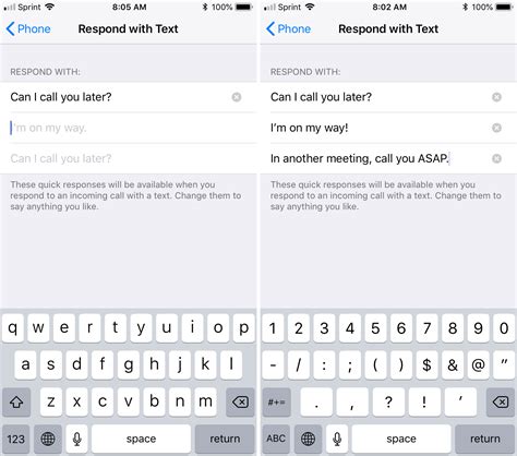 how to react to a text message on iphone