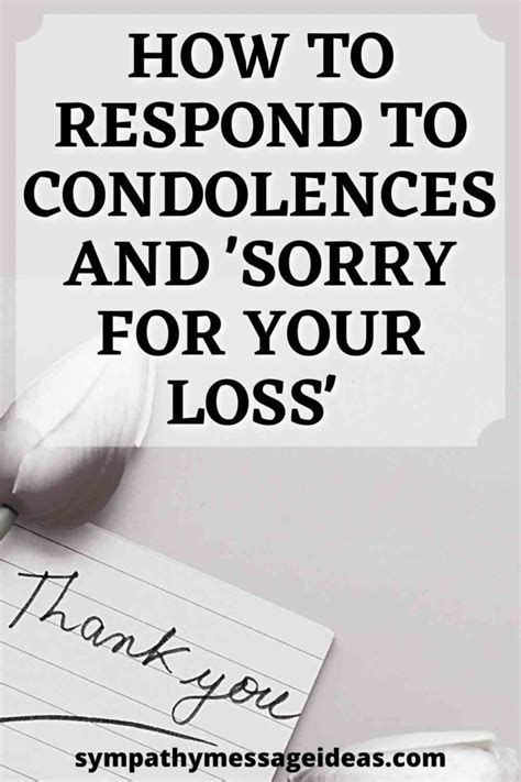 how to react to condolences messages