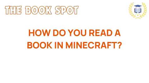 How To Read A Book Minecraft