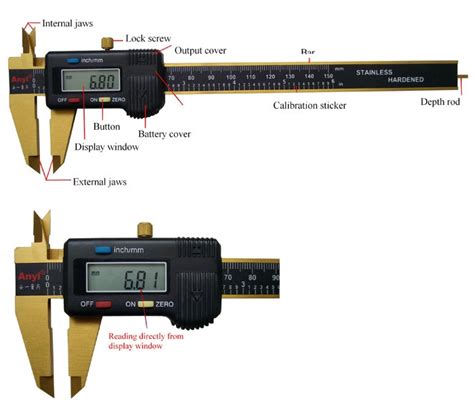 how to read a digital caliper measurement