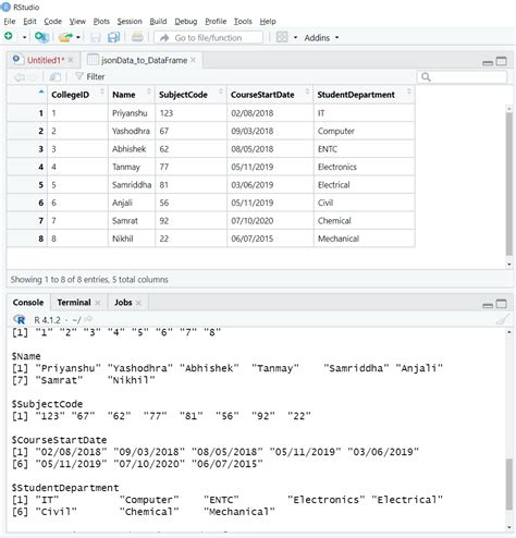 how to read a json file in excel
