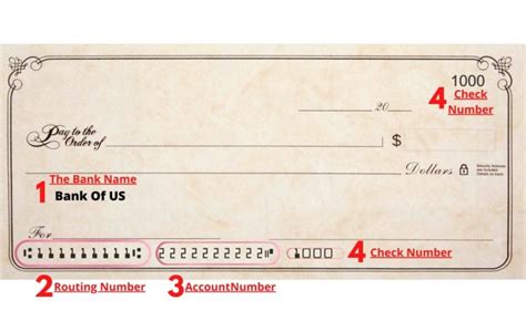 how to read a routing number on check