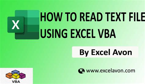 how to read a text file in excel vba