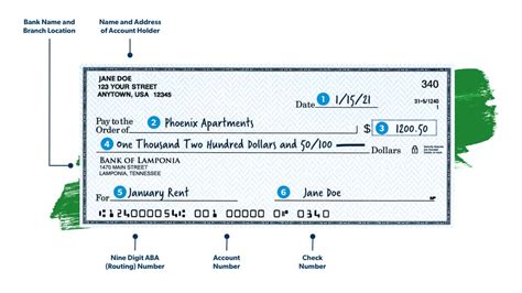 how to read a us check